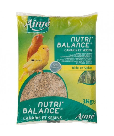 AIME Nutri'balance Mélange des graines - Pour canaris et serins - 3kg