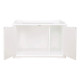 TRIXIE Cabine de toilette - 75 x 51 x 53 cm - Blanc - Pour chat