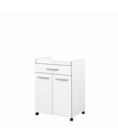 HARMONY Desserte de cuisine L 60cm - Blanc mat