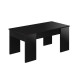 SWING Table basse relevable style contemporain noir mat - L 100 x l 50 cm