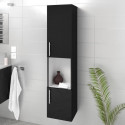 LUNA / LIMA Colonne de salle de bain L 25 cm - Noir brillant