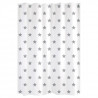 GELCO DESIGN Rideau de douche - 180x200 cm - Motif étoile - Blanc et gris