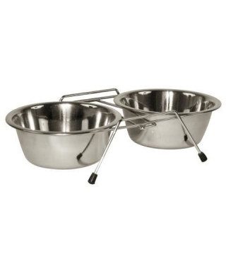 KERBL Support double écuelles 2x900ml - Pour chien