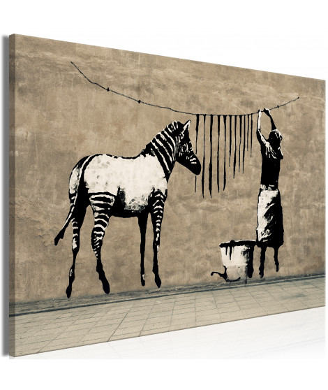 Tableau - Banksy: Washing Zebra on Concrete (1 Part) Wide