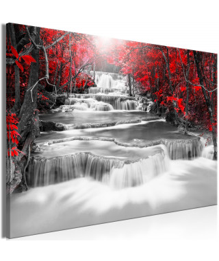 Tableau - Cascade of Thoughts (1 Part) Wide Red