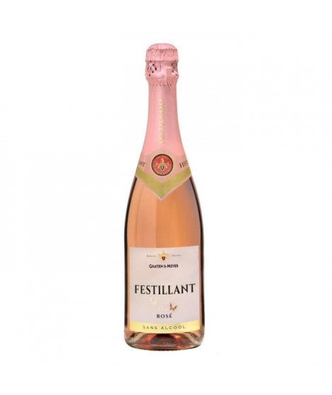 Gratien & Meyer Festillant rose boisson effervescente a base de vin désalcoolisé - Rosé - 0,75l