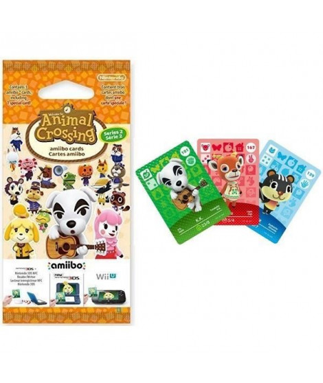 Cartes Animal Crossing Série 2 (paquet de 3 cartes - 1 spéciale + 2 normales)