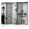 Paravent 5 volets - Banksy - Graffiti Area II [Room Dividers]