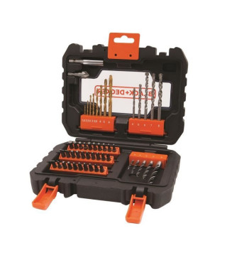 BLACK&DECKER Coffret 50 accessoires perçage vissage A7232