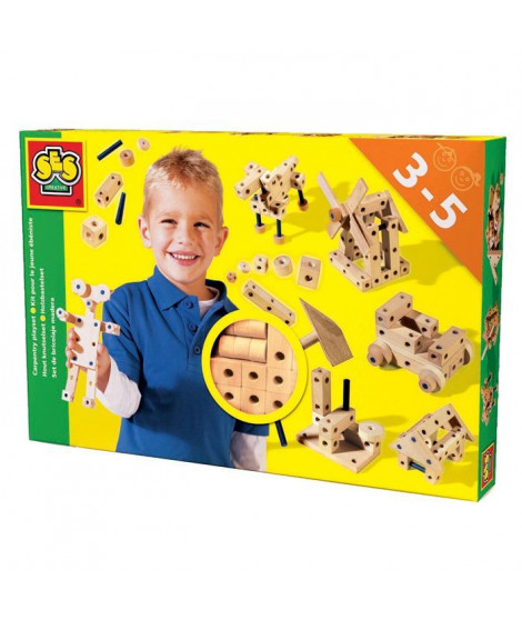 SES CREATIVE Kit pour le jeune ébéniste - Jeu de construction de jouets - Bois