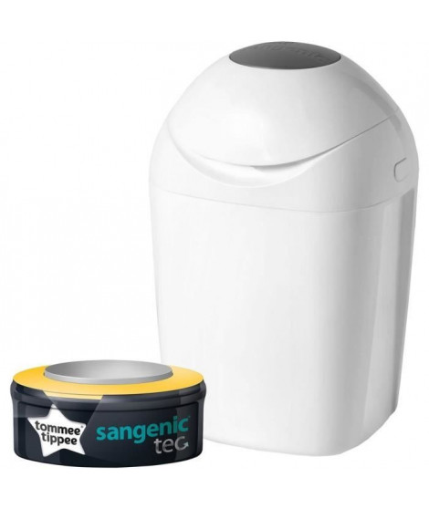 TOMMEE TIPPEE Sangenic Poubelle a Couches TEC - Blanche