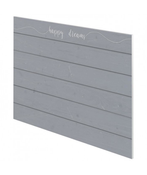 HAPPY DREAMS Tete de lit style classique gris mat - L 160 cm