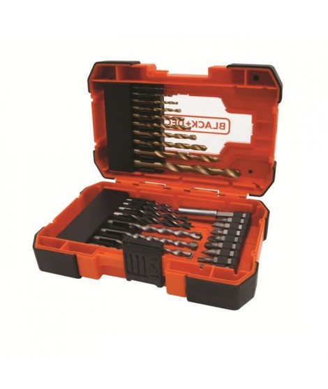 BLACK&DECKER Coffret 27 accessoires perçage vissage A7235