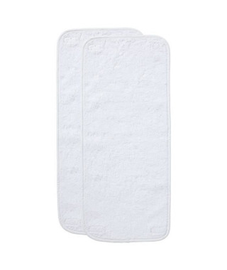 BABYCALIN Lot 2 serviettes pour matelas a langer blanc