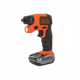 BLACK & DECKER Tournevis sans fil BDCSFS30C-QW - 3,6 V - Noir