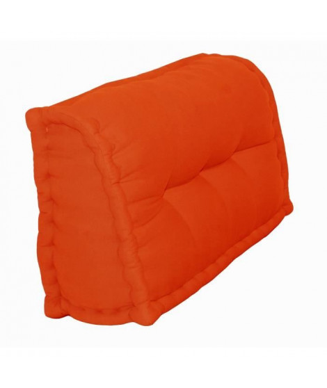 Dossier Cale-Reins 100% coton 60x22/11xH35 cm orange