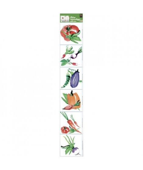 PLAGE  Sticker déco carrelage - Aquarelle6 planches 15 x 15 cm