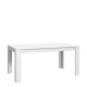 FINLANDEK Table a manger KOVA 6 personnes contemporain blanc mat - L 160 x l 90 cm