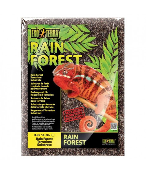 EXO TERRA Substrat Rain Forest 4,4 L - Pour terrarium