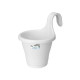 ELHO Jardiniere de balcon Corsica Simple - Blanc - Extérieur & Balcon - L 19,4 x W 27,1 x H 25,9 cm