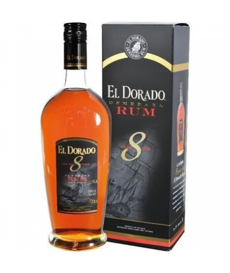 El Dorado - Rhum vieux - 8 ans - 40%vol - 70cl