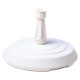 EDA PLASTIQUE Pied de parasol béton rond - Blanc - 14kg