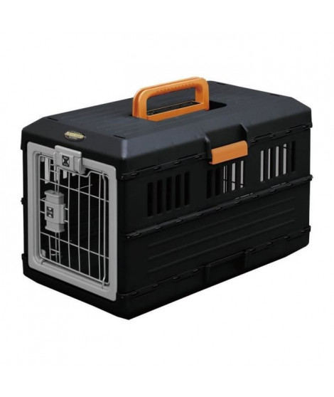IRIS OHYAMA - Boîte de transport pliable FC-550 - Max 12 kg - Noir - 31,5 x 55 x 36,4 cm - Pour chien et chat