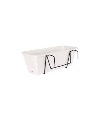 ARTEVASI Kit Jardiniere Venezia avec réserve d'eau - 10 L - 49 x 19,5 x 16,6 cm - Blanc