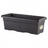 PLASTIKEN Jardiniere rectangulaire - 50 X 22 cm - Anthracite