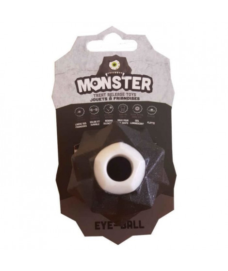 DEMAVIC Balle Monster petite taille - Noire - Pour chien