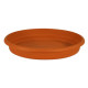 PLASTIKEN Plateau rond Ø 50 cm pour pot rond - Terracotta