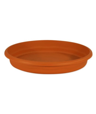 PLASTIKEN Plateau rond Ø 50 cm pour pot rond - Terracotta