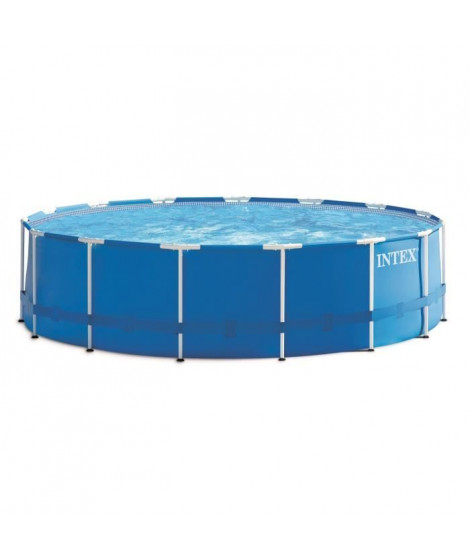INTEX Kit piscine tubulaire ronde Métal Frame - 457,2 x 121,92 cm