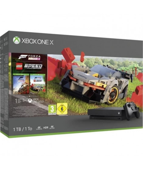 Xbox One X 1 To + Forza Horizon 4 + DLC LEGO + 1 mois d'essai au Xbox Live Gold et Xbox Game Pass