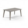 ALLIBERT JARDIN Table Lima 160 6 personnes - Design contemporain - Cappucino