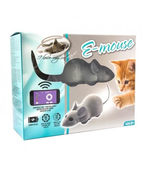RIGA Souris connectée E Mouse - I Love my cat - Pour chat
