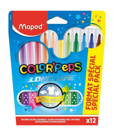 MAPED 12 Feutres Color'Peps Format Special