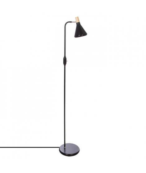 Lampadaire en métal - Ø 23,5 x H 140 cm - Noir