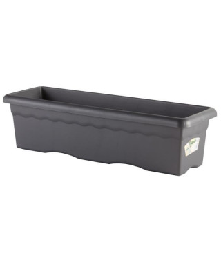 PLASTIKEN Jardiniere rectangulaire - 60 X 33 cm - Anthracite