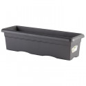 PLASTIKEN Jardiniere rectangulaire - 60 X 33 cm - Anthracite