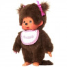 Monchhichi Fille Bavoir Rose 20 cms