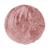 NEO YOGA Tapis de salon ou chambre - Microfibre extra doux - Ø 120 cm - Rose