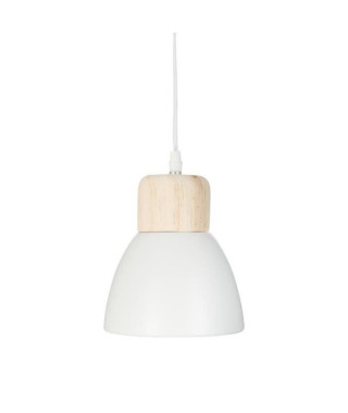 Suspension en métal - Ø 15 x H 19 cm - Blanc