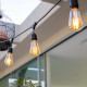 LUMISKY Guirlande décorative vintage 10 ampoules a filament sur secteur 7m