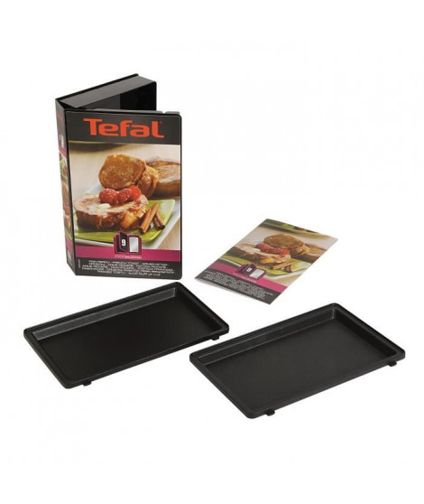 TEFAL Accessoires XA800912 Lot de 2 plaques pain perdu Snack Collection