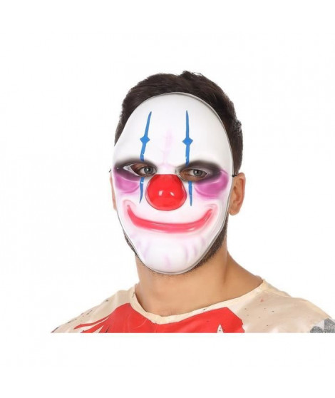 ATOSA - Masque Clown Halloween. - Pour adulte - Blanc