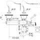 WIRQUIN Ensemble vidage SP3226 - Évier a 2 bacs Ø 60 mm