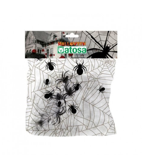 ATOSA Toile d'araignée S/Rab. - 100 g - Adulte - Blanc