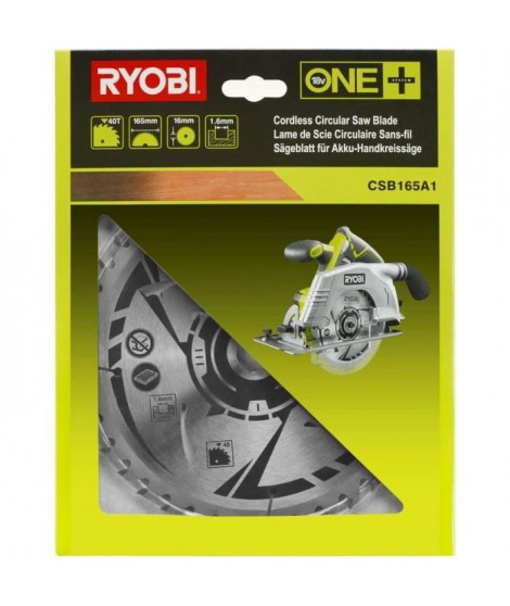 RYOBI 1 Lame 165 mm - 40 dents pour scie circulaire