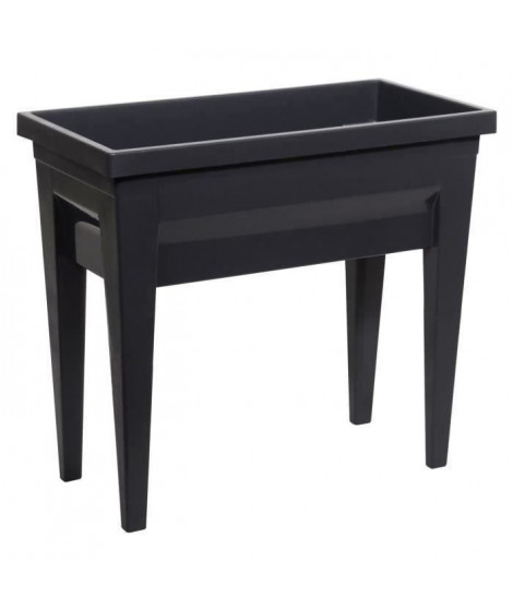 EDA Espace potager avec table City Veg&Table - 73 x 38,5 x H 68 cm - 57 L - Gris anthracite